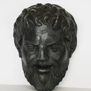 Pan Faunus Mask - Ancient Greek God of Nature who watches over Shepherds and their Flocks - Casting Stone
