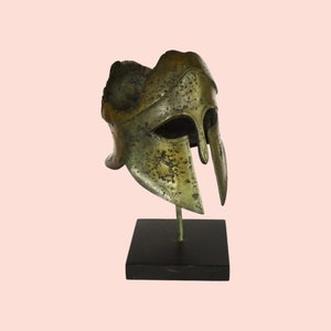 Miltiades Helmet - The Athenian General in the Marathon Battle against the Persians - Olympia Museum - Replica - Bronze