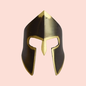 King Leonidas Mask - The legendary Battle of the 300 Spartans at Thermopylae - Bronze