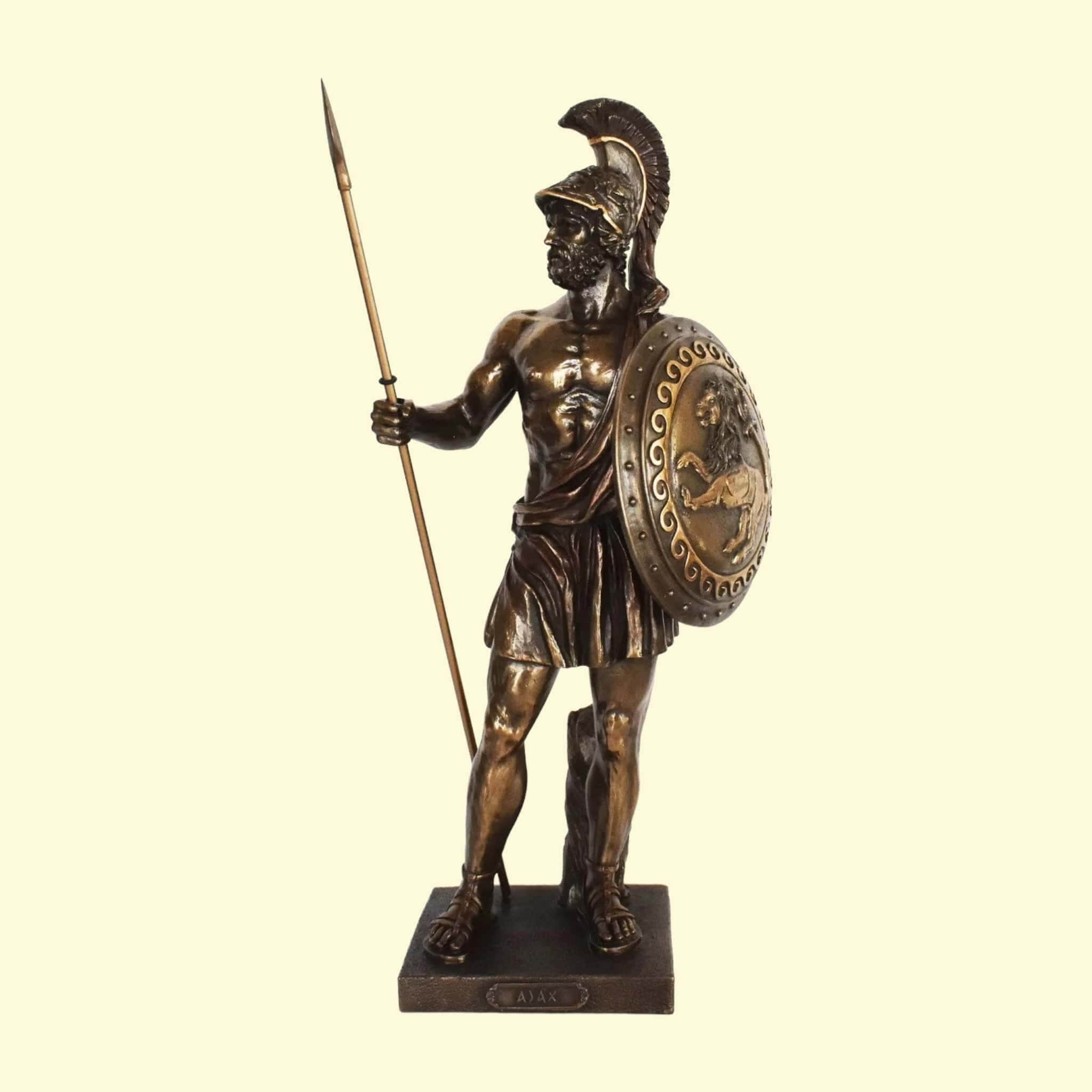 Ajax Hero in Greek Mythology Son of King Telamon of Salamis He Played a  Pivotal Role in Trojan War Cold Cast Bronze Resin - Etsy