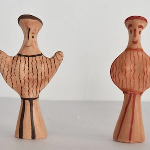 Phi and Psi Type Mycenaean figurines - Children’s Toy, Votive Figurine, or Grave Offering - Miniatures - Museum Replika - Ceramic Artifact