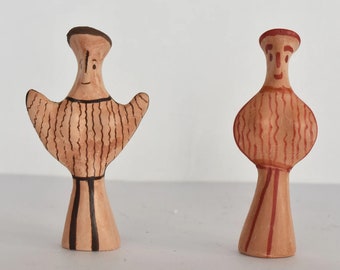 Phi and Psi Type Mycenaean figurines - Children’s Toy, Votive Figurine, or Grave Offering - Miniatures - Museum Replika - Ceramic Artifact