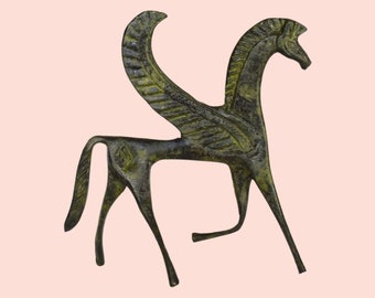 Pegasus - Immortal Divine Winged Horse - One of the Two Children of Poseidon and Medusa - Bronze