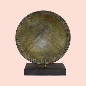 Leonidas Shield with Λ symbol - 530-480 B.C - Warrior king of the Greek city-state of Sparta - 300 and the Battle of Thermopylae - Bronze