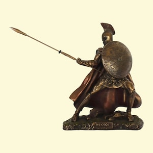 Hector - Trojan Prince and the greatest Warrior for Troy in the Trojan War - Cold Cast Bronze Resin