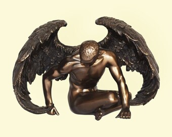 Fallen Angel - Rebelled against God and was exiled from Heaven - Force of Darkness - Cold Cast Bronze Resin