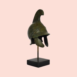 Casco macedonio griego antiguo de Pella - Guerrero - Período helenístico - Réplica de museo - Bronce