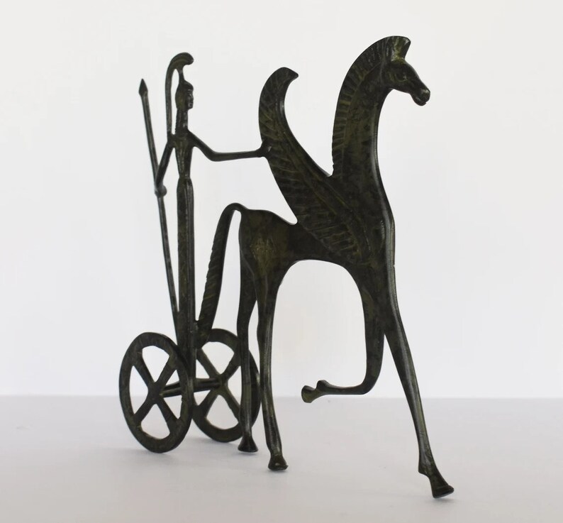 Pegasus Chariot Immortal Divine Winged Horse One of the Etsy