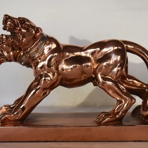 Cerberus - Three-Headed Dog of Hades - Guards the Gates of the Underworld - Prevent the Dead from Leaving - Copper Plated Alabaster