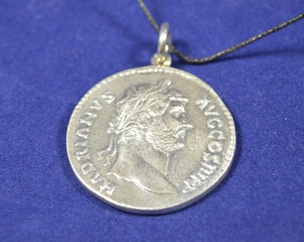 Hadrian - Roman Emperor - His Love Story with Antinous is the most iconic Homosexual Love in Antiquity - Pendant - 925 Sterling Silver