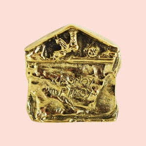 Save Time - Χρόνου Φείδου - One of the 147 Delphic Maxims - Paperweight - Bronze