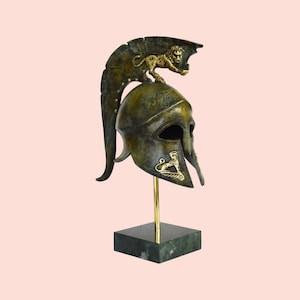 Ancient Greek Spartan Helmet - Corinthian Type - Warrior - Classic Period - Museum Replica - Bronze