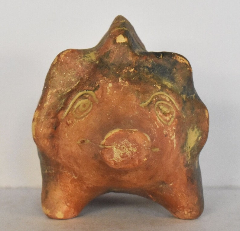 Idol of a Wild Pig Mycenaean, 1100 BC Emblem of Courage and Ferocity Miniature Replica Ceramic Artifact image 4