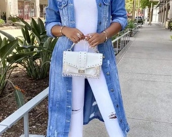 long jacket jeans