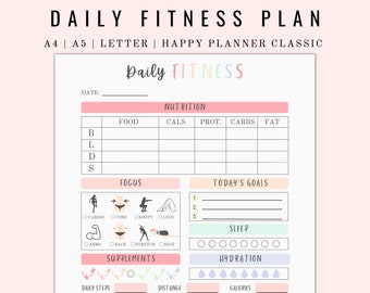 Fitness Planner Printable