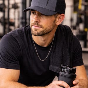 Nail Cross Hat Christian Faith Expression Embroidered Design Trucker Cap Mesh Back Snapback Adjustable Comfort Premium Quality Construction Black Charcoal Color Combination Men Dad Pastor Gift Casual Church Wear Minimalist Religious Symbol