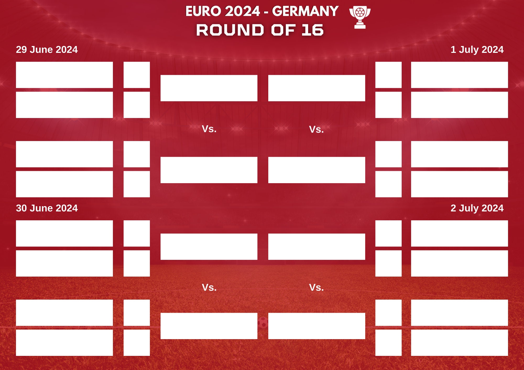 UEFA Euro 2024 Digital Fixture UEFA Euro 2024 Printable Fixture Euro