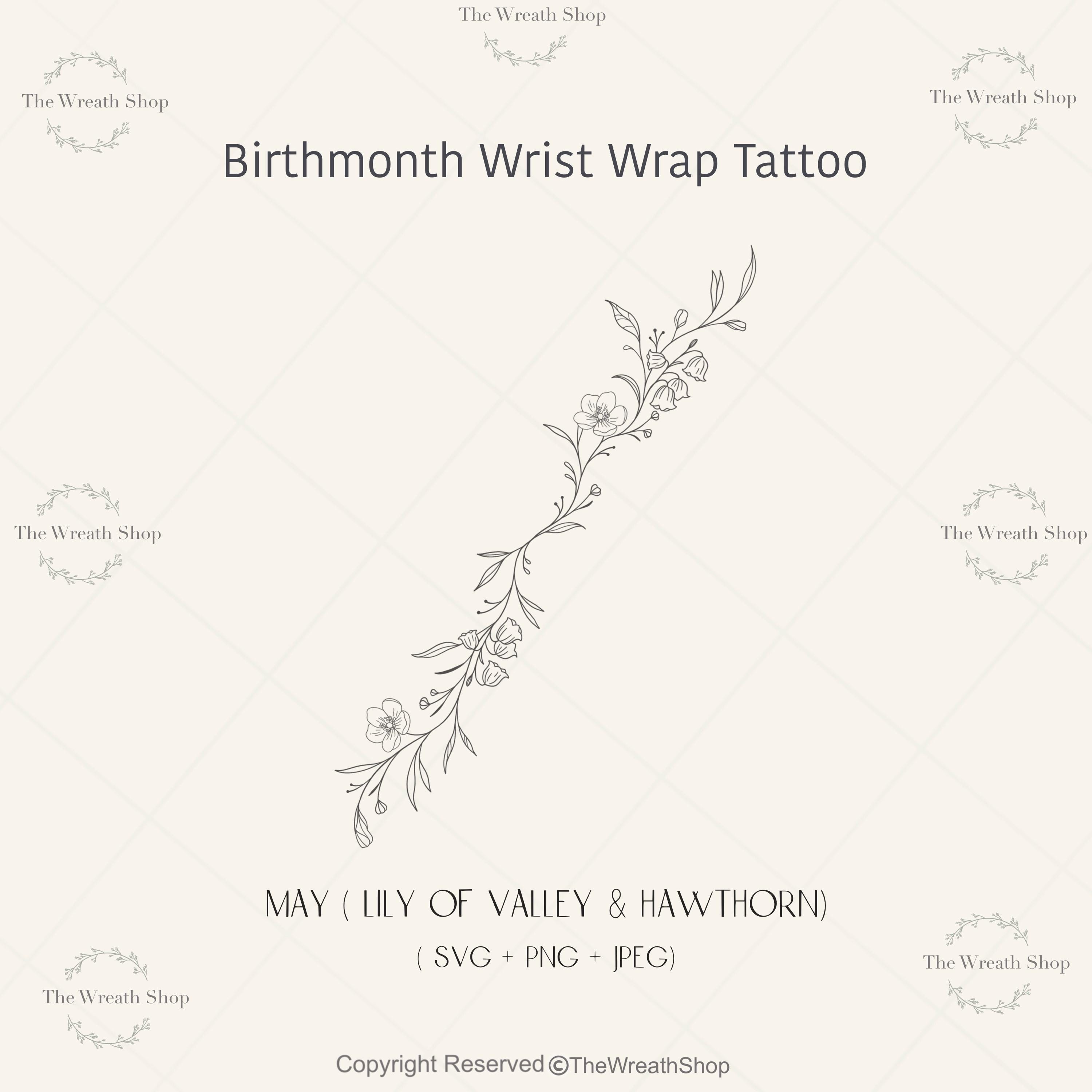 Lily of the Valley Hawthorn Tattoo Ideas