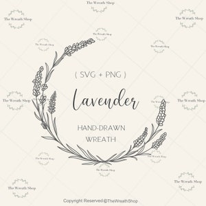 Blumenkranz Svg | Lavendelkranz SVG | Kranz Svg | Blumen Svg | Blumenkranz Svg | Liebeskranz Svg | Hochzeitskranz Svg | Cricut SVG