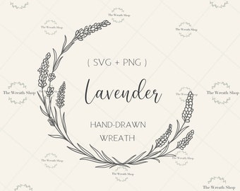 Floral Wreath Svg | Lavender Wreath SVG | Wreath Svg | Flower Svg | Flower Wreath Svg | Love Wreath Svg | Wedding Wreath Svg | Cricut svg