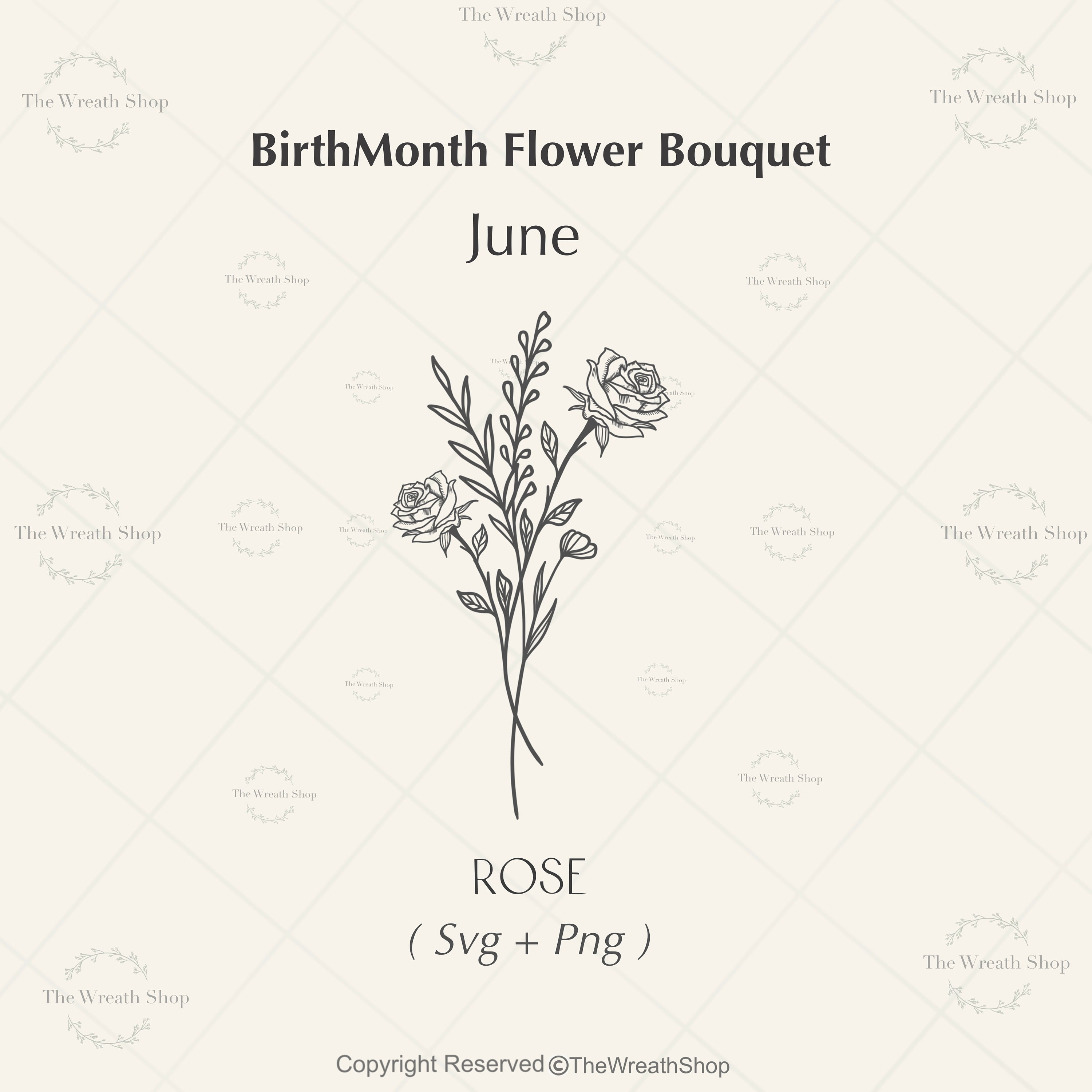 Birth Month Flower Tattoo  Etsy