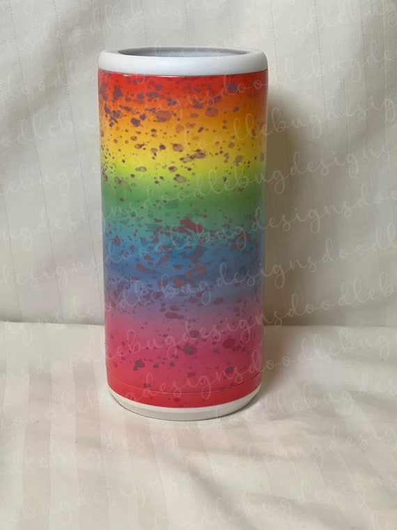 Pride Paint Splatter Koozie Tumbler Lgbt Etsy
