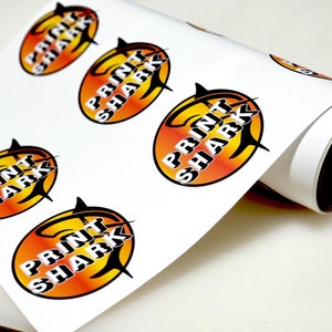 PREMIUM Stickers on a roll - Print your logo - UV Protected - Waterproof - Vinyl Stickers - Labels on a Roll