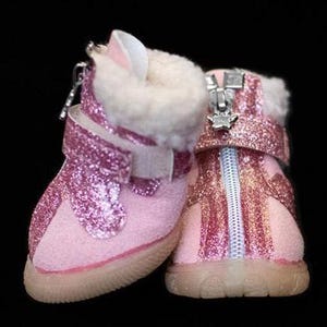 Pink dog boots clearance