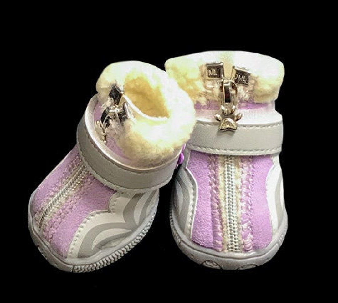 Dog Boots That Stay ON Waterproof Dog Boots Purple Dog Shoes XXSM