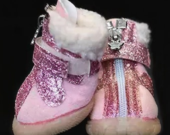 Dog Boots That Stay On – Waterproof Winter Dog Shoes, Non-Slip Paw Protection (Set of 4, XXS-L)