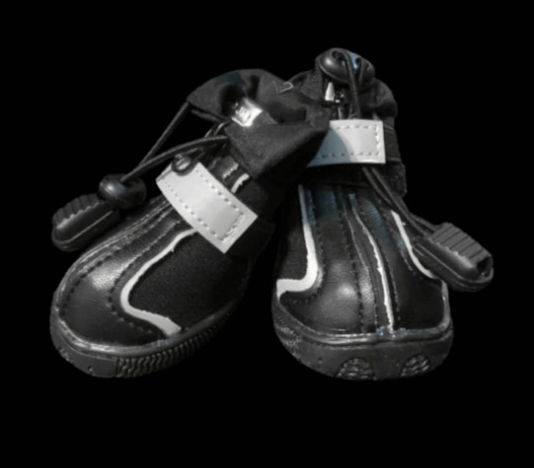 Dog Boots That Stay ON Waterproof Dog Boots Black Dog Shoes XXSM Black
