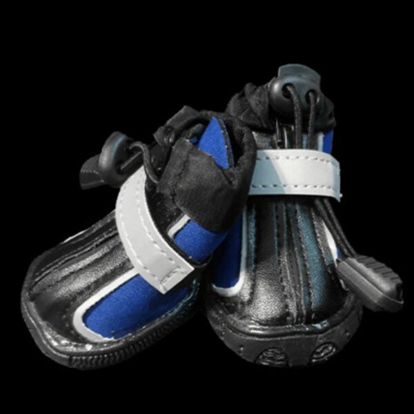 Dog Boots That Stay ON Waterproof  Dog Boots, Black Dog Shoes  XXS-M  Blue Perfect Pull Booties Large Dog Boots Big Dog Boots. Comes with 4!