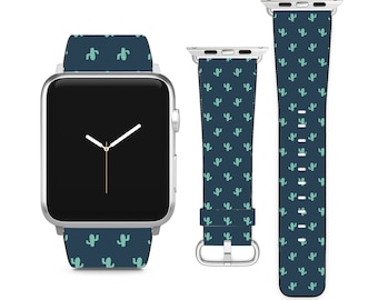 Ser Kaktus Print, Apple Uhrenarmband (38mm / 40mm / 41mm / 42mm / 49mm),  veganes Kunstleder Armband fr Uhren. - Etsy.de