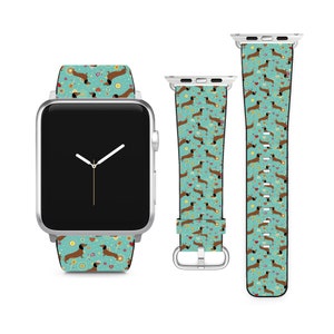 Bonito Dachshund Cão Para Apple Watch Band iWatch Strap Para Série SE 9 8 7 6 5 4 3 2 1 Ultra, 38mm 40mm 41mm 42mm 44mm 45mm 49mm