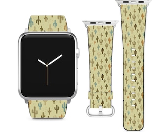Fun Western Cactus For Apple Watch Band iWatch Strap For Series SE 9 8 7 6 5 4 3 2 1 Ultra, 38mm 40mm 41mm 42mm 44mm 45mm 49mm