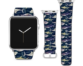Variedade de tubarão baleia para pulseira de relógio Apple iWatch para série SE 9 8 7 6 5 4 3 2 1 Ultra, 38 mm 40 mm 41 mm 42 mm 44 mm 45 mm 49 mm