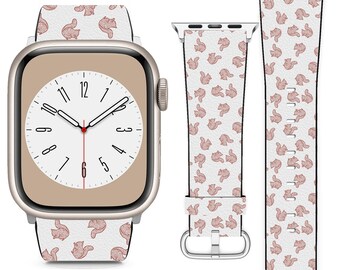 Tema de esquilo para pulseira Apple Watch iWatch para série SE 9 8 7 6 5 4 3 2 1 Ultra, 38 mm 40 mm 41 mm 42 mm 44 mm 45 mm 49 mm