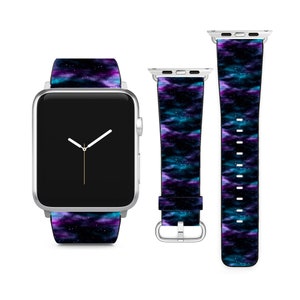 Nebula Dark Space Galaxy For Apple Watch Band iWatch Strap For Series SE 9 8 7 6 5 4 3 2 1 Ultra, 38mm 40mm 41mm 42mm 44mm 45mm 49mm