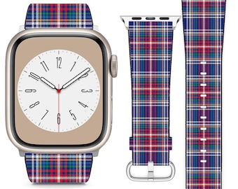 Tartan Plaid Pattern For Apple Watch Band iWatch Strap For Series SE 9 8 7 6 5 4 3 2 1 Ultra, 38mm 40mm 41mm 42mm 44mm 45mm 49mm