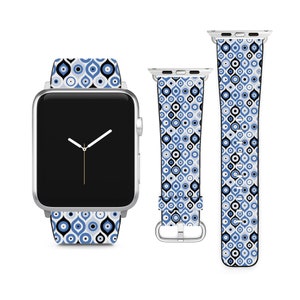 Turkish Evil Eye Theme For Apple Watch Band iWatch Strap For Series SE 9 8 7 6 5 4 3 2 1 Ultra, 38mm 40mm 41mm 42mm 44mm 45mm 49mm
