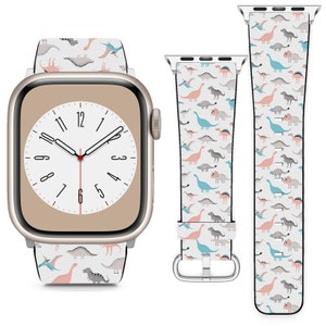 Cute Dinosaur Theme For Apple Watch Band iWatch Strap For Series SE 9 8 7 6 5 4 3 2 1 Ultra, 38mm 40mm 41mm 42mm 44mm 45mm 49mm