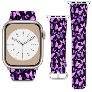 Butterflies Theme For Apple Watch Band iWatch Strap For Series SE 9 8 7 6 5 4 3 2 1 Ultra, 38mm 40mm 41mm 42mm 44mm 45mm 49mm