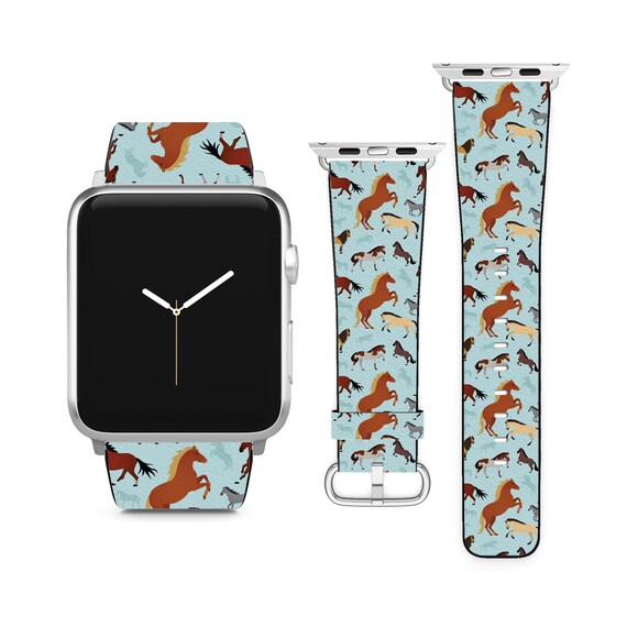 Horses Mustang Stallion for Apple Watch Band Iwatch Strap for Series SE 8 7 6 5 4 3 2 1 Ultra 38mm 40mm 41mm 42mm 44mm 45mm 49mm Etsy Australia