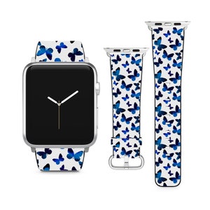 Watercolour Butterfly For Apple Watch Band iWatch Strap For Series SE 9 8 7 6 5 4 3 2 1 Ultra, 38mm 40mm 41mm 42mm 44mm 45mm 49mm