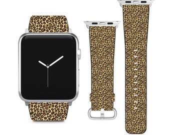 Leopard Cheetah Pattern For Apple Watch Band iWatch Strap For Series SE 9 8 7 6 5 4 3 2 1 Ultra, 38mm 40mm 41mm 42mm 44mm 45mm 49mm