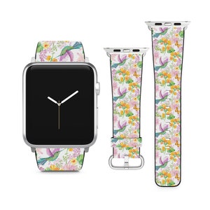 Paster imprimé colibri pour bracelet Apple Watch Bracelet iWatch pour série SE 9 8 7 6 5 4 3 2 1 Ultra, 38 mm 40 mm 41 mm 42 mm 44 mm 45 mm 49 mm