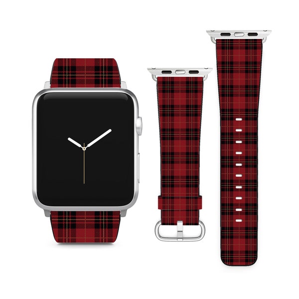 Scottish Tartan Plaid For Apple Watch Band iWatch Strap For Series SE 8 7 6 5 4 3 2 1 Ultra, 38mm 40mm 41mm 42mm 44mm 45mm 49mm