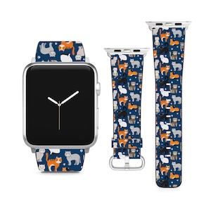 Cute Cat Design For Apple Watch Band iWatch Strap For Series SE 9 8 7 6 5 4 3 2 1 Ultra, 38mm 40mm 41mm 42mm 44mm 45mm 49mm