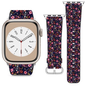 Dancing Skeleton Design For Apple Watch Band iWatch Strap For Series SE 9 8 7 6 5 4 3 2 1 Ultra, 38mm 40mm 41mm 42mm 44mm 45mm 49mm