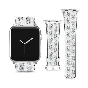 Pulseira com design de Bulldog Francês para Apple Watch iWatch Series SE 9 8 7 6 5 4 3 2 1 Ultra, 38 mm 40 mm 41 mm 42 mm 44 mm 45 mm 49 mm